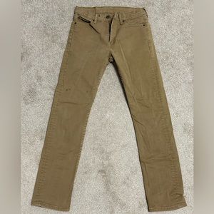 Men’s Levi’s Kahki Denim Skinny Jeans | 29 x 32
